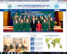 Ra mắt Trang thông tin điện tử Trung tâm Gìn giữ hòa bình Việt Nam 
